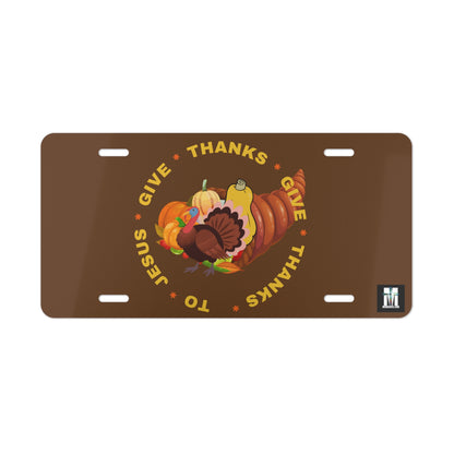 Thanksgiving License Plate